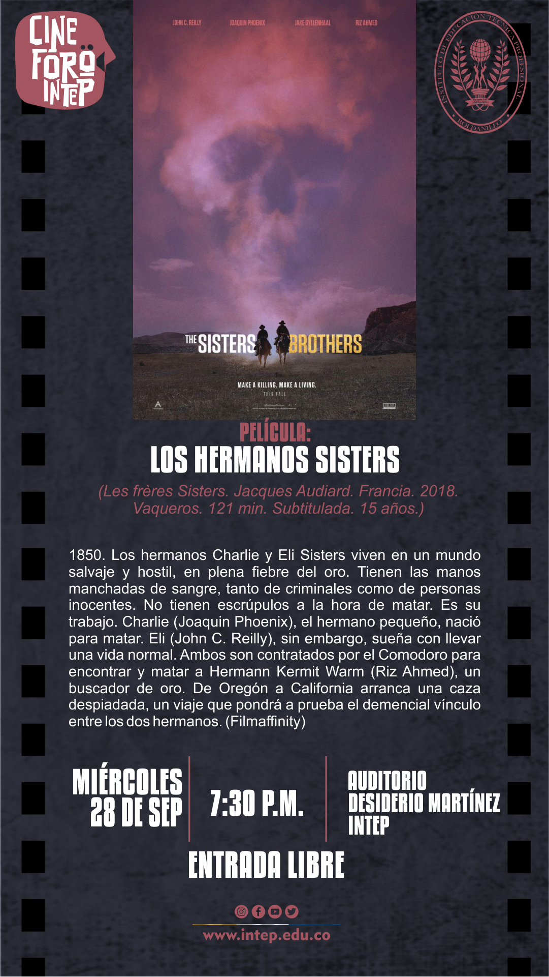Cine Foro INTEP: Los Hermanos Sisters